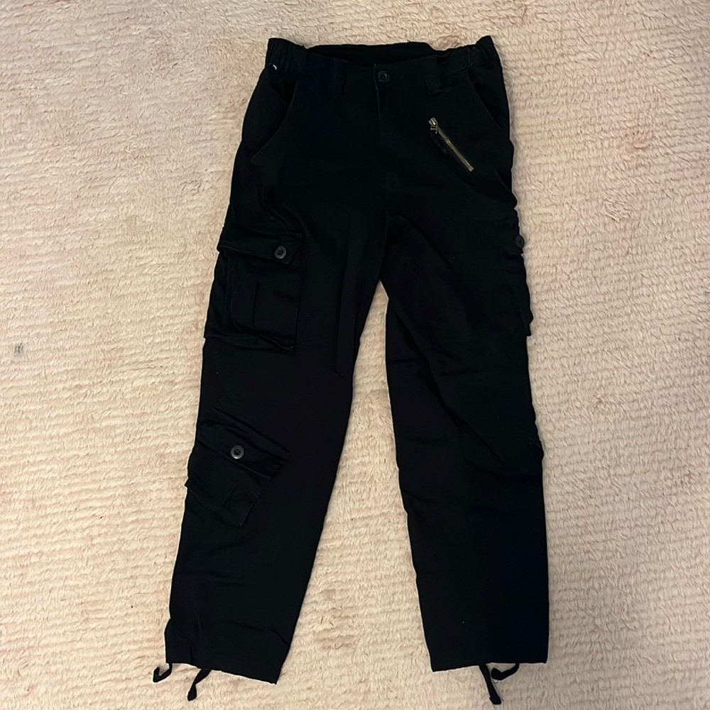 Black cargo pants